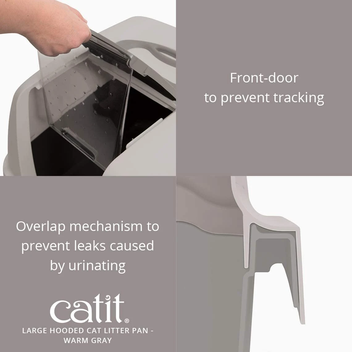 Catit Gatera Con Cubierta Retractil. Gris 6 Catit Gatera Con Cubierta Retractil. Gris - Imagen 6