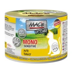 MAC's Mono Sensitive 6 X 200 G En Latas Para Gatos