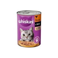 Whiskas 1+ Años En Lata 12 X 400 G -Productos Para Gatos 64797 whiskas 1plus geflugel 12x400g hs 07 2