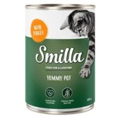 Smilla Yummy Pot 20 X 400 G -Productos Para Gatos 66504 pla smilla yummypot turkey 400g 3