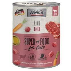 MAC's 6 X 800 G En Latas Para Gatos -Productos Para Gatos 69647 pla macs katzenfutter rind 800g hs 01 7