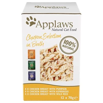 Pack Mixto Applaws Cat Pouch En Caldo Para Gatos 12 X 70 G 1 Pack Mixto Applaws Cat Pouch En Caldo Para Gatos 12 X 70 G