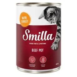 Smilla Tierno Vacuno 6 X 400 G -Productos Para Gatos 80098 pla smilla beefpot turkey 400g 9