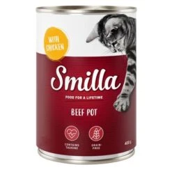Smilla Tierno Vacuno 24 X 400 G -Productos Para Gatos 80197 pla smilla beefpot chicken 400g 4 1