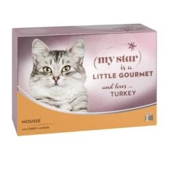My Star Mousse Gourmet En Latas 24 X 85 G Para Gatos -Productos Para Gatos 89147 pla mystar littlegourmet mousse turkey 12x85g 2