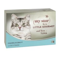 My Star Bocaditos En Salsa Gourmet En Latas 24 X 85 G Para Gatos -Productos Para Gatos 89150 pla mystar littlegourmet chunksingravy tuna 12x85g 9