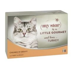 My Star Bocaditos En Salsa Gourmet En Latas 24 X 85 G Para Gatos -Productos Para Gatos 89151 pla mystar littlegourmet chunksingravy turkey 12x85g 6