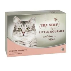 My Star Bocaditos En Salsa Gourmet En Latas 24 X 85 G Para Gatos -Productos Para Gatos 89896 pla mystar littlegourmet chunksingravy veal 12x85g 4