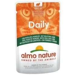 Pack Ahorro: Almo Nature Daily Menu 24 X 70 G -Productos Para Gatos 91311 pla almo nature kalb lamm 70g 3