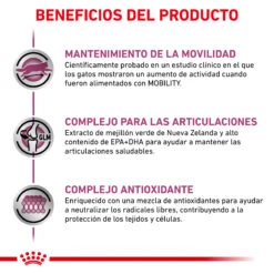 ROYAL CANIN VD Feline Mobility 12 ROYAL CANIN VD Feline Mobility -Productos Para Gatos BENEFICIOS 2 62fce5aea2137
