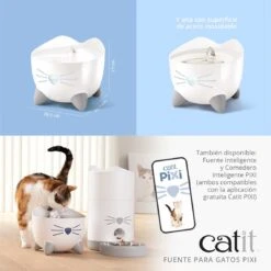 Catit Pixi Fuente Rosa -Productos Para Gatos Catit PIXI Fountain Panel 6 ES 62cc094880169