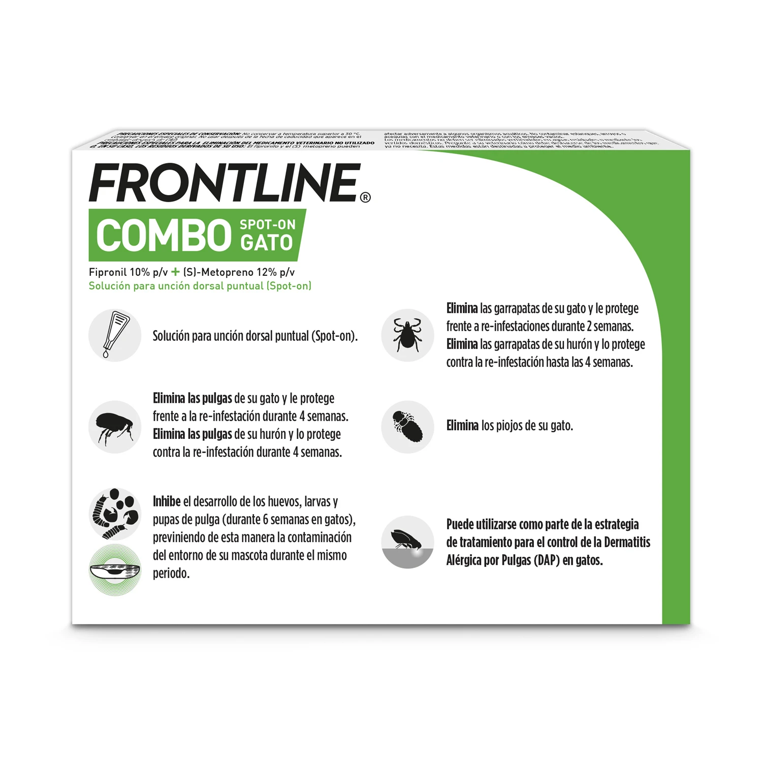 Frontline Pipetas Combo Spot-On Para Gatos 3 Frontline Pipetas Combo Spot-On Para Gatos - Imagen 3
