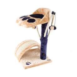 Flamingo Rascador Con Cuna De Peluche Para Gatos