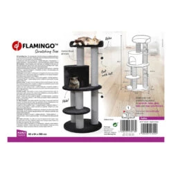 Flamingo Hattie Árbol Rascador Negro Para Gatos -Productos Para Gatos arbol rascador gatos flamingo hattie FLA561309 3