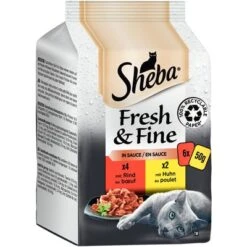 Sheba Fresh & Fine 72 X 50 G - Pack % -Productos Para Gatos beef sauce 2