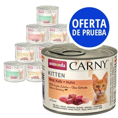Animonda Carny Kitten 12 X 200 G - Pack Ahorro Mixto 1 Animonda Carny Kitten 12 X 200 G - Pack Ahorro Mixto