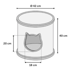 Flamingo Omar Cama Túnel Marrón Para Gatos. 5 Flamingo Omar Cama Túnel Marrón Para Gatos. -Productos Para Gatos cama gatos flamingo tunel marron FLA560816 3