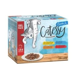 Catessy Bocaditos En Salsa O Gelatina 144 X 100 G - Pack Mixto XXL -Productos Para Gatos catessy chunks jelly xxl 1000x1000 0
