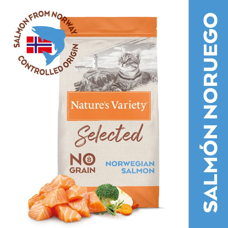 Nature's Variety Adult Sterilised Selected Salmón Noruego Pienso Para Gatos 7 Nature's Variety Adult Sterilised Selected Salmón Noruego Pienso Para Gatos - Imagen 7