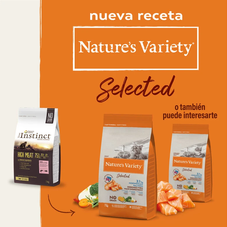 Nature's Variety Adult Sterilised Selected Salmón Noruego Pienso Para Gatos 6 Nature's Variety Adult Sterilised Selected Salmón Noruego Pienso Para Gatos - Imagen 6
