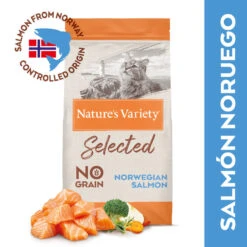Nature's Variety Adult Selected Salmón Noruego Pienso Para Gatos -Productos Para Gatos comida gato natures variety selected sin cereales salmon NTV927179.jpg201