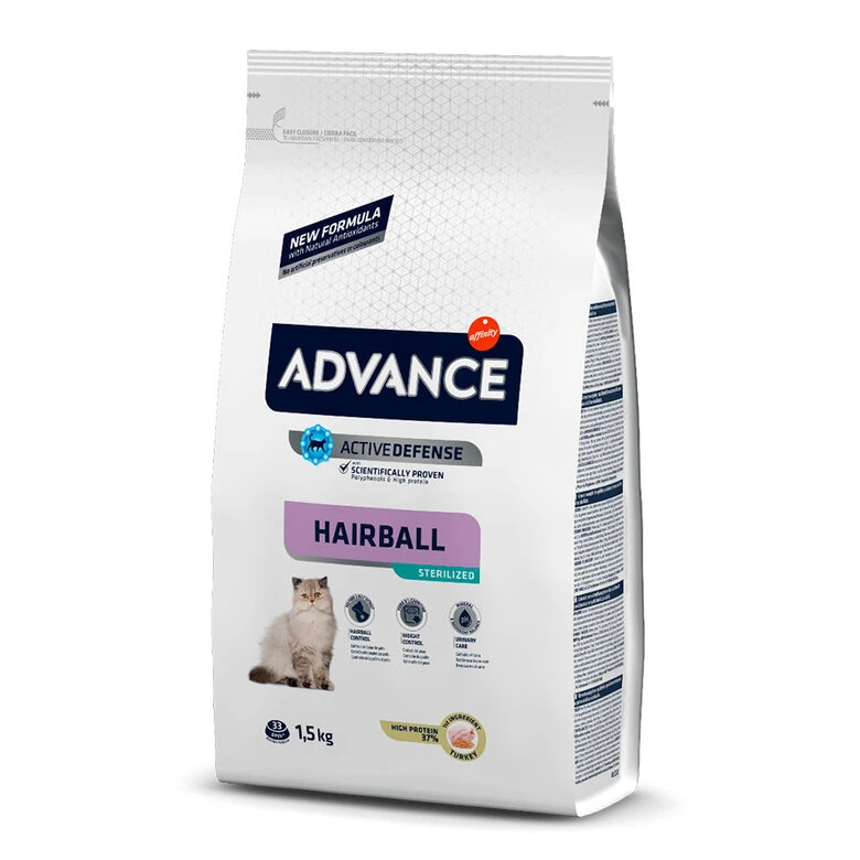 Affinity Advance Sterilized Hairball Pavo Y Cebada Pienso Para Gatos 1 Affinity Advance Sterilized Hairball Pavo Y Cebada Pienso Para Gatos