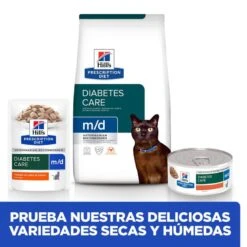 Hill's Prescription Diet Diabetes Care Pollo Pienso Para Gatos -Productos Para Gatos comida gatos hills adult prescription diet weight management md HIL8685M M JN23204