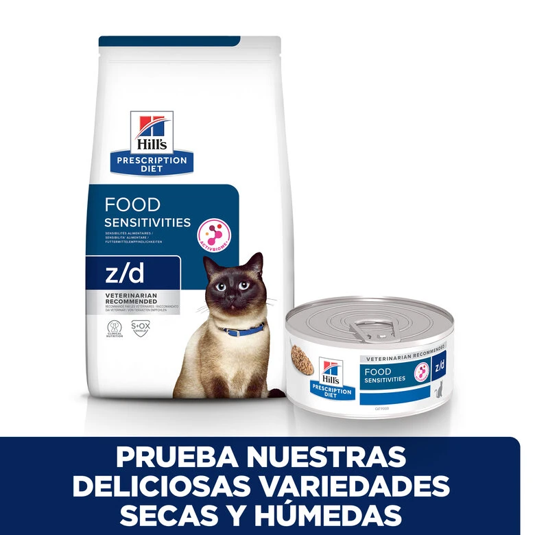 Hill's Prescription Diet Z/d Food Sensitives Pienso Para Gatos - Imagen 6