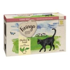 Feringa Classic Meat Menu En Gelatina 24 X 85 G En Sobres - Pack Ahorro -Productos Para Gatos feringa classicmeat chickentrout 12x85g 1000x1000 8
