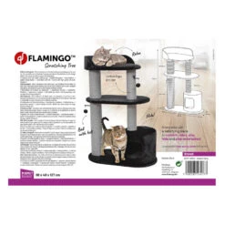 Flamingo Brandi Árbol Rascador Con 2 Niveles Para Gatos -Productos Para Gatos flamingo brandi arbol rascador FLA561307 3