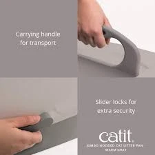 Catit Gatera Con Cubierta Retractil. Gris 7 Catit Gatera Con Cubierta Retractil. Gris - Imagen 7