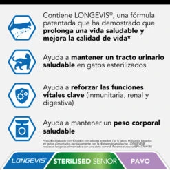 PRO PLAN Longevis Sterilised Senior 7+ De Pavo -Productos Para Gatos longevis sterilised senior 7 de pavo 2