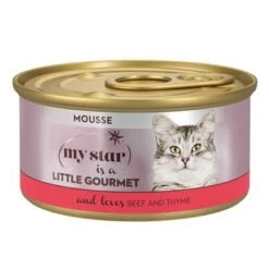 My Star Mousse Gourmet En Latas 24 X 85 G Para Gatos -Productos Para Gatos mystar littlegourmet mousse beef 85g 9