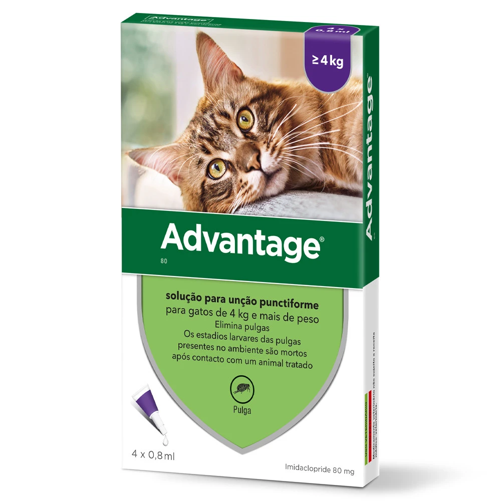 Advantage Pipetas Para Gatos +4 Kg (80ml) 4 Advantage Pipetas Para Gatos +4 Kg (80ml) - Imagen 4