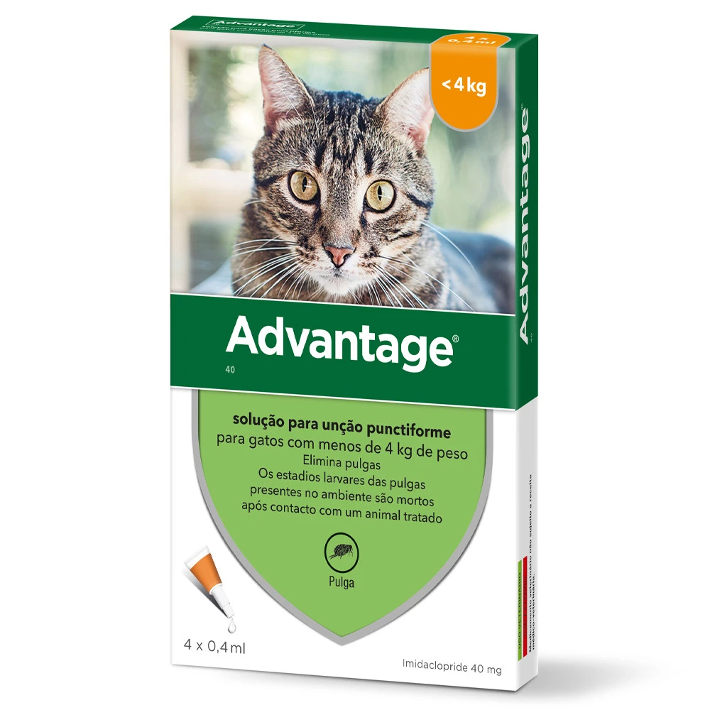 Advantage Pipetas Para Gatos -4 Kg (40ml) 3 Advantage Pipetas Para Gatos -4 Kg (40ml) - Imagen 3