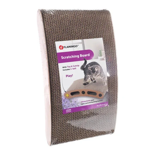 Flamingo Crabi Tabla Rascador Con Pelota Para Gatos 3 Flamingo Crabi Tabla Rascador Con Pelota Para Gatos - Imagen 3