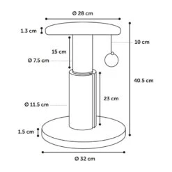 Flamingo Sno Bea Árbol Rascador Crema Para Gatos -Productos Para Gatos rascador gatos flamingo FLA561100 4
