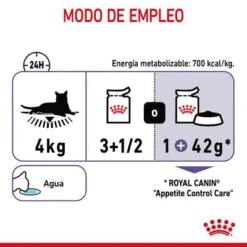 Royal Canin Appetite Control Care En Gelatina 16 Royal Canin Appetite Control Care En Gelatina -Productos Para Gatos rc fcn appetitecontrolpouchjelly 10 es es 3